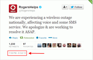 Rogers update on wireless outage